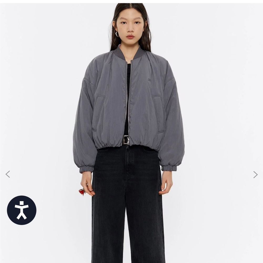 Bimba y Lola gray reversible padded jacket